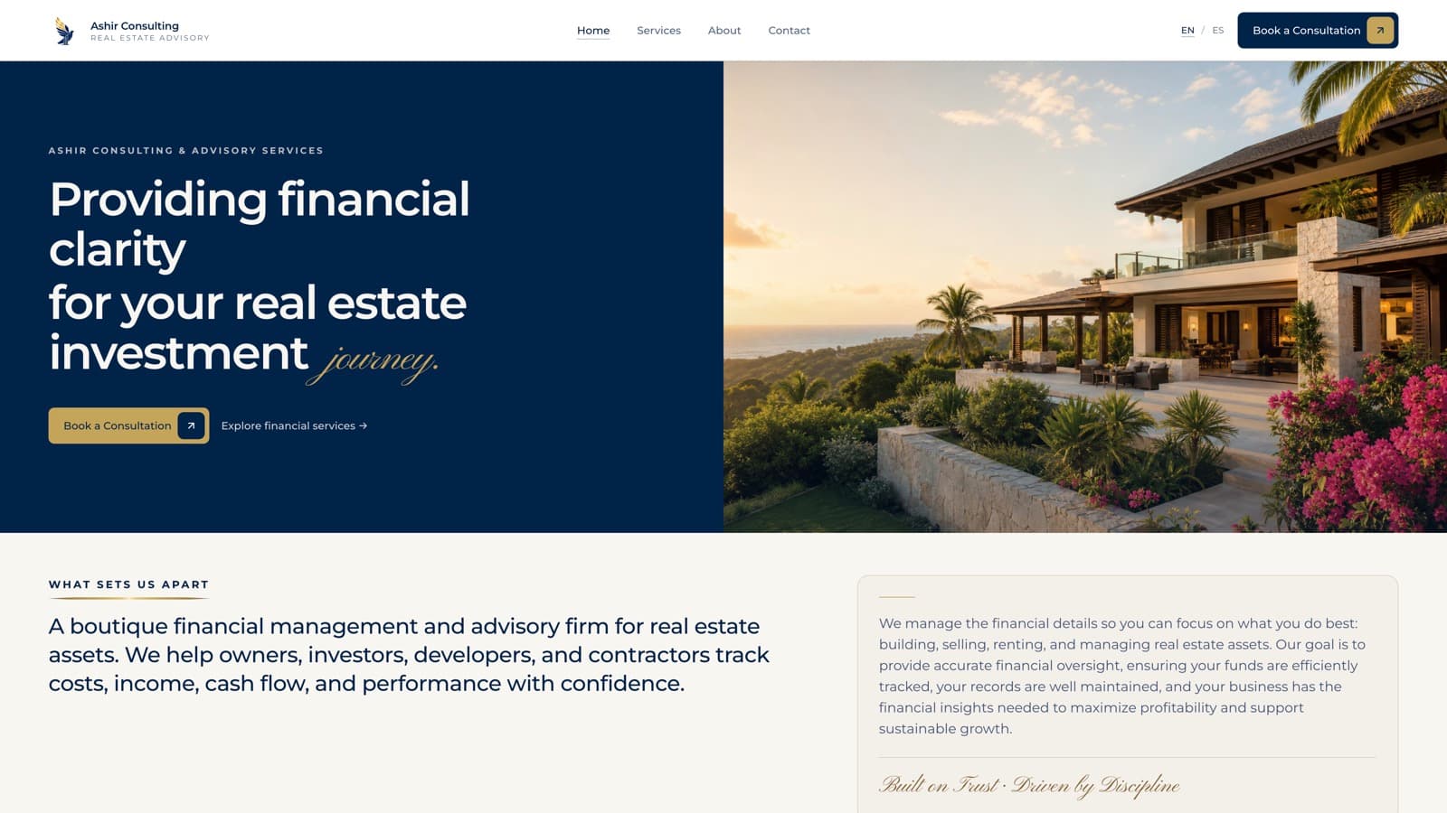 Ashir Consulting homepage