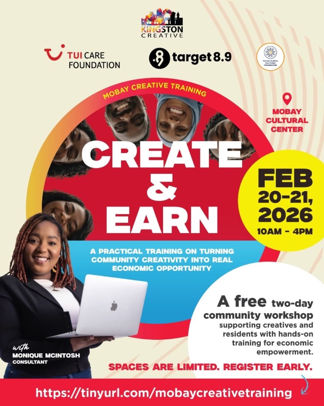 CREATE & EARN flyer with consultant Monique McIntosh